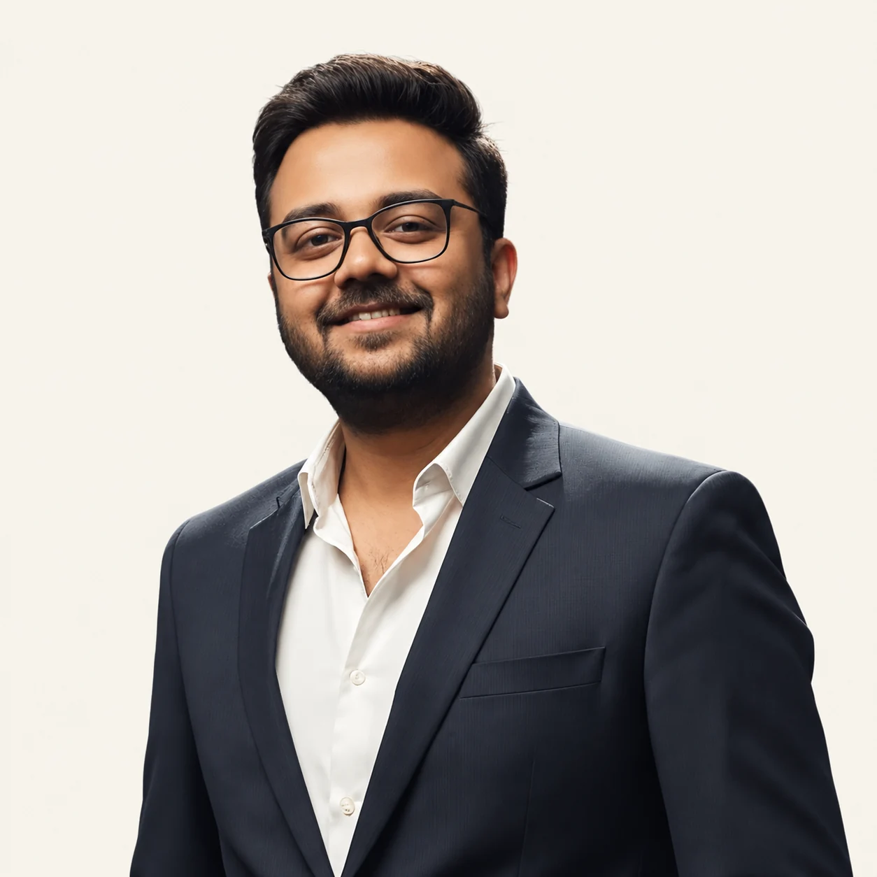 Portrait of Sanjog Urkude against a plain studio background
